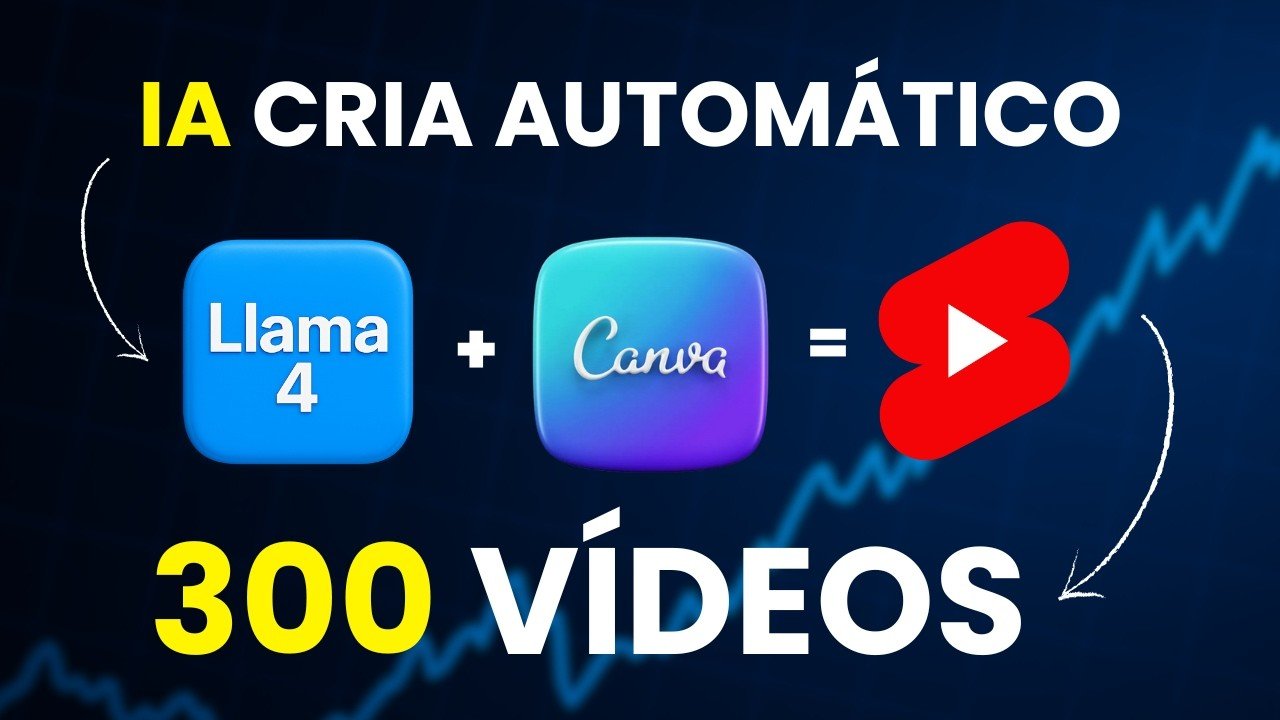 CRIE 300 VÍDEOS em 10 MINUTOS! 🤯 NOVA IA Llama 4 REVOLUCIONA o YouTube!